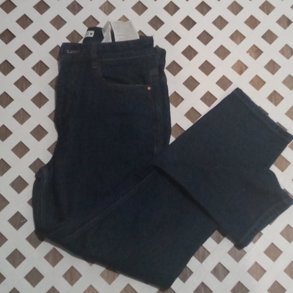 Zara Denim Dark Blue High Rise Mom Jeans - Picture 3 of 7